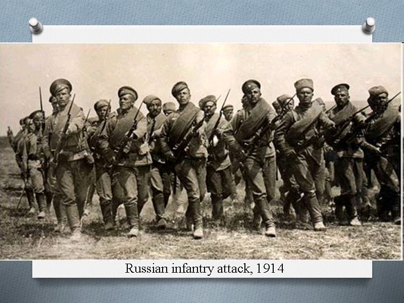 Russian infantry attack, 1914